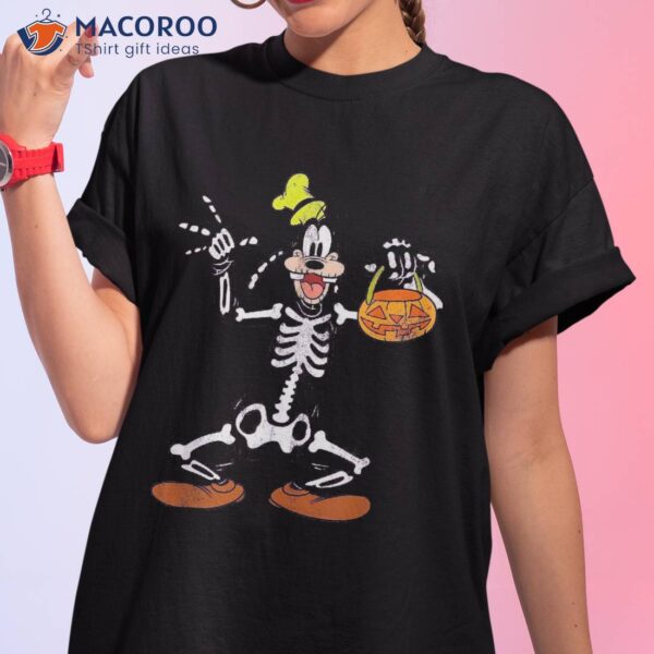 Disney Goofy Skeleton Halloween Shirt