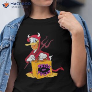 disney halloween donald duck devil trick or treat shirt tshirt