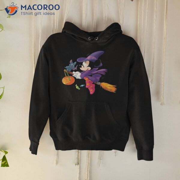 Disney Halloween Minnie Mouse Flying Witch Shirt