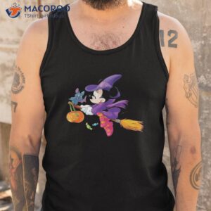disney halloween minnie mouse flying witch shirt tank top