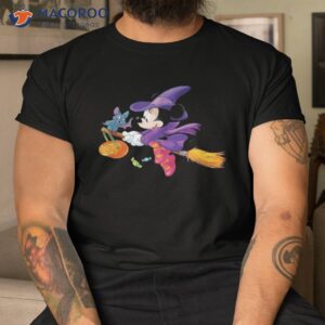 disney halloween minnie mouse flying witch shirt tshirt