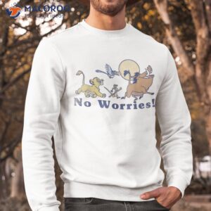 disney lion king no worries vintage group shot shirt sweatshirt