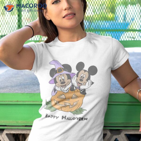 Disney Mickey And Friends Halloween Pumpkin & Minnie Shirt