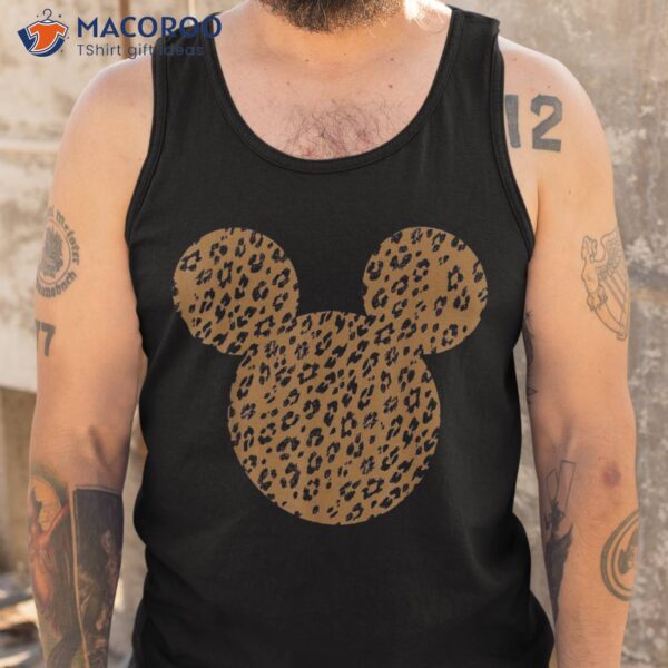 Disney Mickey And Friends Mouse Cheetah Print Shirt