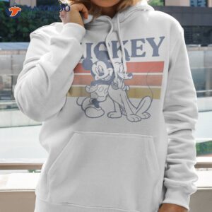 disney mickey and friends pluto retro line shirt hoodie