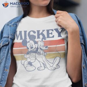 disney mickey and friends pluto retro line shirt tshirt