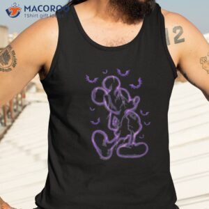 disney mickey purple lighting outline halloween shirt tank top 3