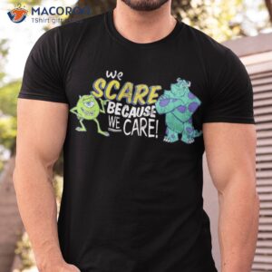 disney monsters inc scare we care graphic shirt tshirt