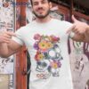 Disney Pixar Coco Calaveras Floral Skulls Graphic Shirt