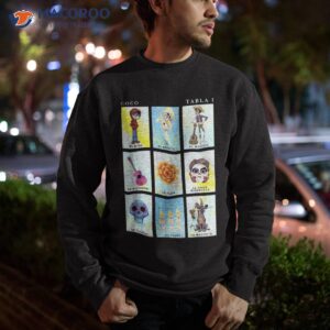 disney pixar coco group shot table 1 panels shirt sweatshirt