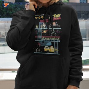 disney pixar toy story 8 bit video game scene shirt hoodie