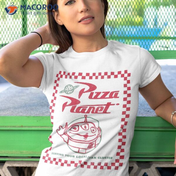 Disney Pixar Toy Story Alien Pizza Planet Box Art Shirt