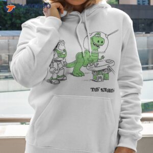 disney pixar toy story buzz amp rex let s play doodle shirt hoodie