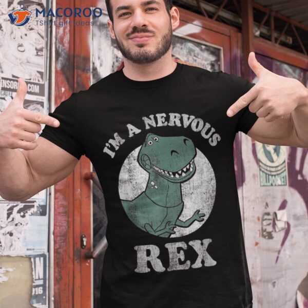 Disney Pixar Toy Story I’m A Nervous Rex Dinosaur Shirt