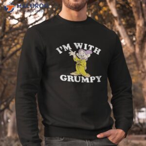 disney snow white amp the seven dwarfs dopey i m with grumpy shirt sweatshirt