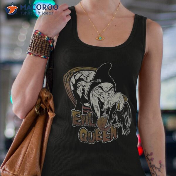 Disney Snow White Evil Queen Witch Form With Poison Apple Shirt