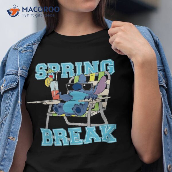 Disney Stitch Beach Chair Chill Spring Break Shirt