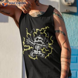 disney stitch skeleton halloween shirt tank top 1