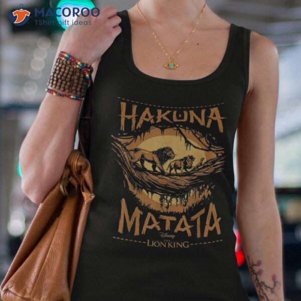 Disney The Lion King Live Action Hakuna Matata Sunset Poster Shirt