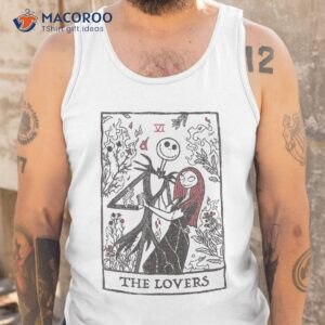 disney the nightmare before christmas jack and sally tarot shirt tank top