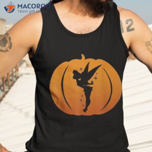 disney tinker bell silhouette halloween pumpkin shirt tank top 3