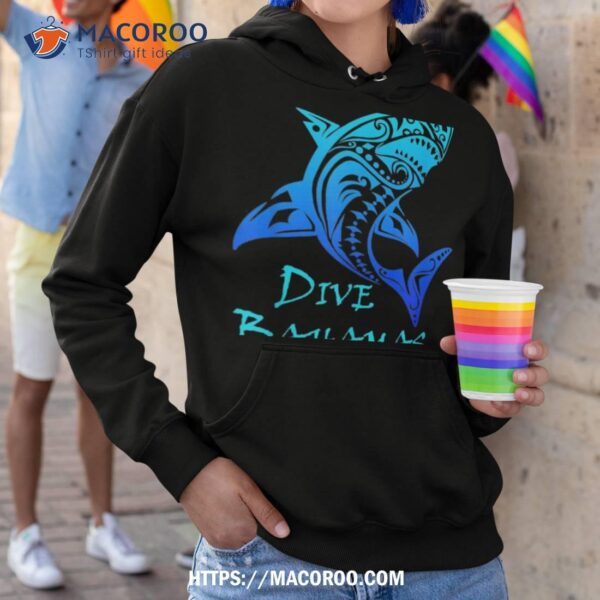 Dive Bahamas Tribal Shark Vintage Vacation Gift Shirt