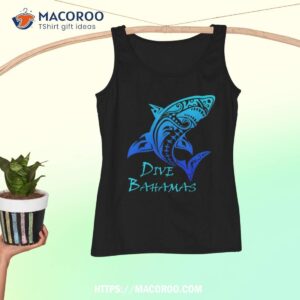 dive bahamas tribal shark vintage vacation gift shirt tank top