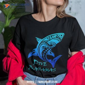 Dive Bahamas Tribal Shark Vintage Vacation Gift Shirt