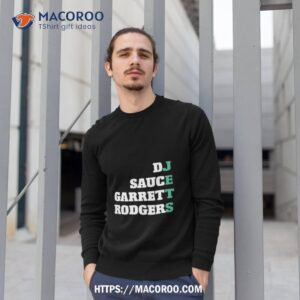dj sauce garrett rodgers jets shirt sweatshirt 1