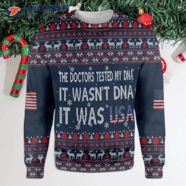 Doctors Tested My Dna And It Was An Ugly Christmas Sweater From The Usa.