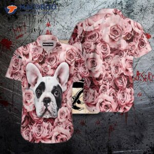 dogs in hawaiian rose shirts 0