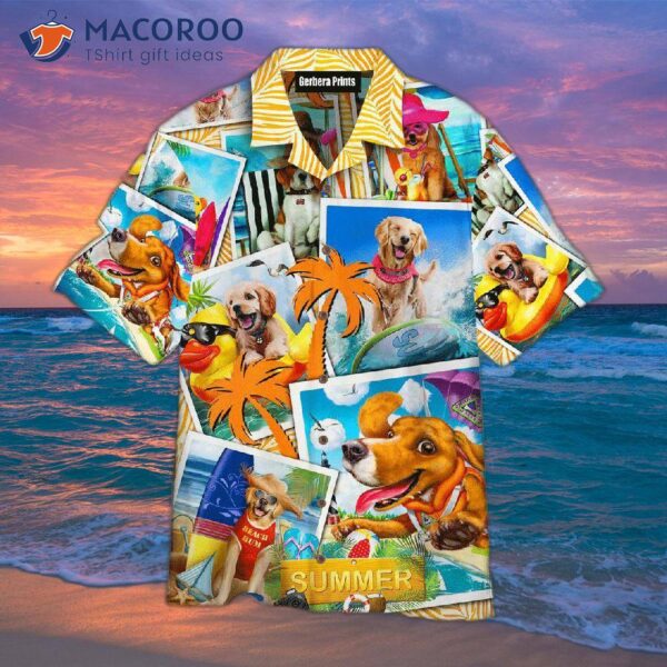 Dogs Love Hawaiian Beach Shirts In The Summer.