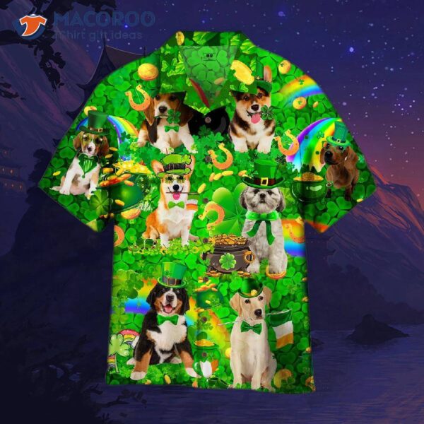 Dogs Love Irish Patrick’s Day Hawaiian Shirts