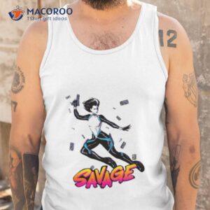 domino savage from marvel shirt tank top