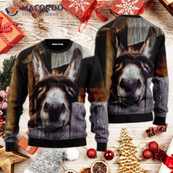 Donkey Ugly Christmas Sweater