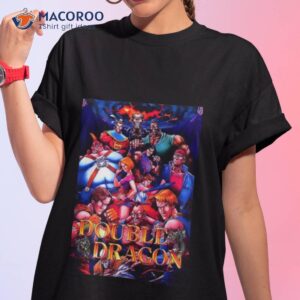 double dragon retro cover artwork vector shirt tshirt 1