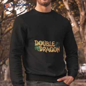 double your dragon typography shirt sweatshirt