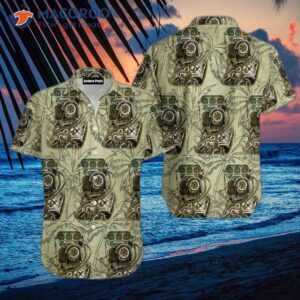 Drag Racing Green Hawaiian Shirts