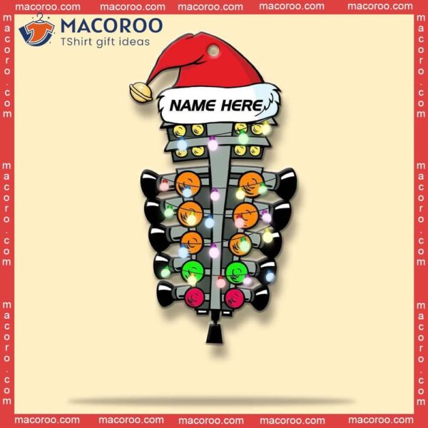 Drag Strip Tree Light Custom-shaped Name Christmas Acrylic Ornament