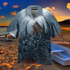 dragon black hawaiian shirts 1