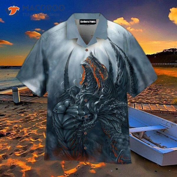 Dragon Black Hawaiian Shirts