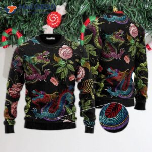 Dragon’s Flower Ugly Christmas Sweater