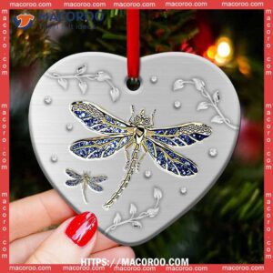 dragonfly advice from a heart ceramic ornament dragonfly christmas tree ornaments 2