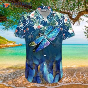 dragonfly blue hawaiian shirts 1