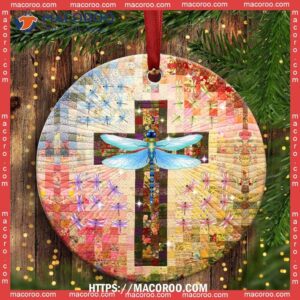 dragonfly christmas peaceful life circle ceramic ornament dragonfly christmas tree ornaments 2