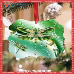 Dragonfly Emerald So Beautiful Metal Ornament, Dragonfly Ornaments