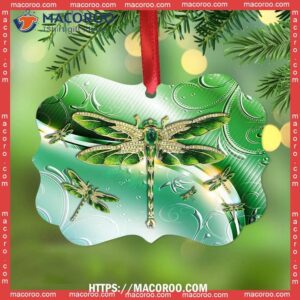 dragonfly emerald so beautiful horizontal ceramic ornament dragonfly ornaments 2