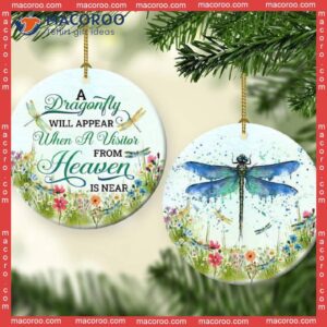 Dragonfly Faith Will Appear On A Christmas Ceramic Ornament.