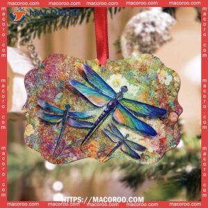 dragonfly lover coloful art metal ornament butterfly christmas ornaments 1