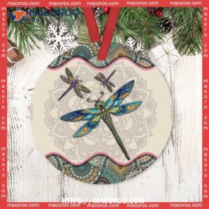 dragonfly mandala love life circle ceramic ornament dragonfly ornaments 0